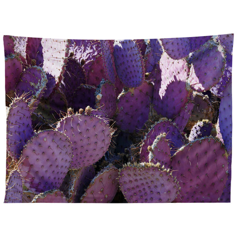 Lisa Argyropoulos Rustic Purple Pancake Cactus Tapestry