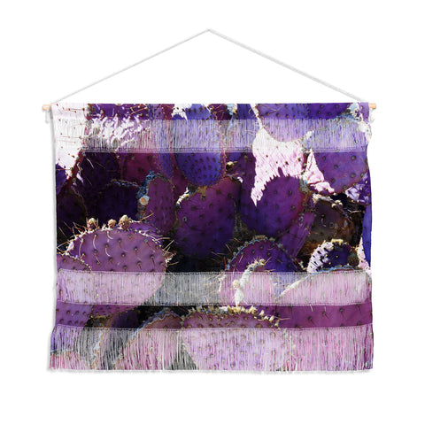 Lisa Argyropoulos Rustic Purple Pancake Cactus Wall Hanging Landscape
