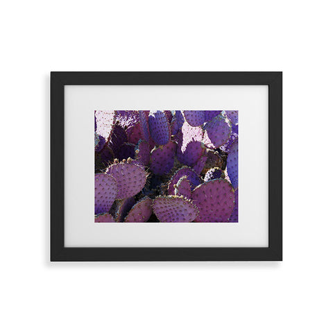 Lisa Argyropoulos Rustic Purple Pancake Cactus Framed Art Print