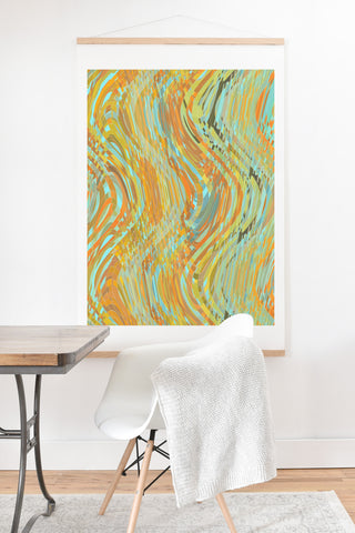 Lisa Argyropoulos Rustic Waves Art Print And Hanger
