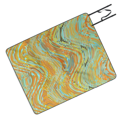 Lisa Argyropoulos Rustic Waves Picnic Blanket