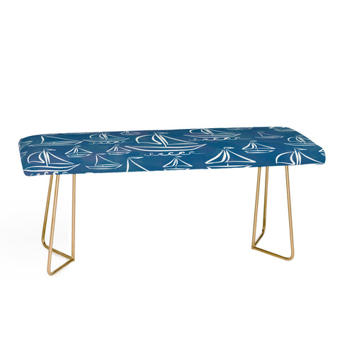 Lisa Argyropoulos Sail Away Blue Bench