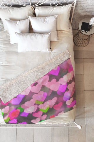 Lisa Argyropoulos Sea Of Love Fleece Throw Blanket