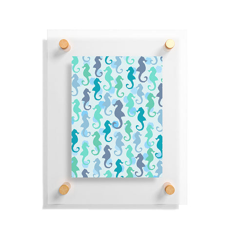 Lisa Argyropoulos Seahorses And Bubbles Floating Acrylic Print
