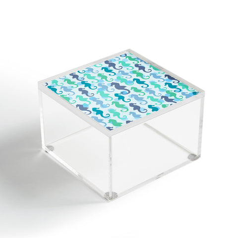 Lisa Argyropoulos Seahorses And Bubbles Acrylic Box