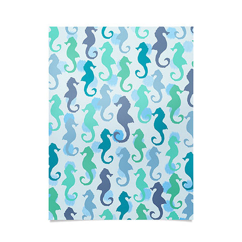 Lisa Argyropoulos Seahorses And Bubbles Poster