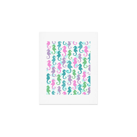 Lisa Argyropoulos Seahorses and Bubbles Spring Art Print