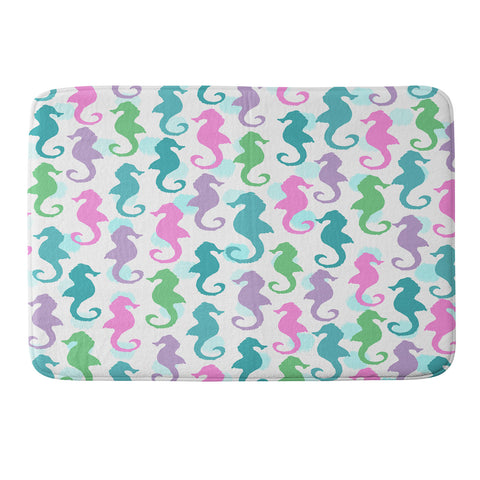Lisa Argyropoulos Seahorses and Bubbles Spring Memory Foam Bath Mat