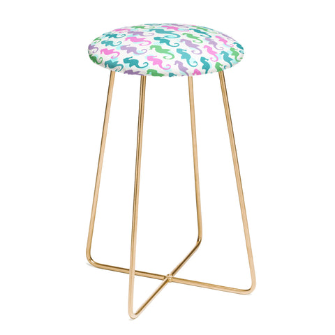 Lisa Argyropoulos Seahorses and Bubbles Spring Counter Stool