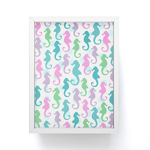Lisa Argyropoulos Seahorses and Bubbles Spring Framed Mini Art Print