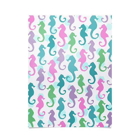 Lisa Argyropoulos Seahorses and Bubbles Spring Poster