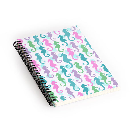 Lisa Argyropoulos Seahorses and Bubbles Spring Spiral Notebook