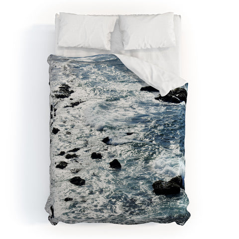 Lisa Argyropoulos Shimmering Mazatlan Sea Duvet Cover