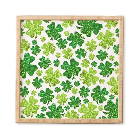 Lisa Argyropoulos Shimmering Shamrocks Framed Wall Art