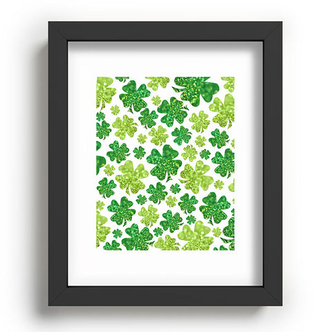 Lisa Argyropoulos Shimmering Shamrocks Recessed Framing Rectangle