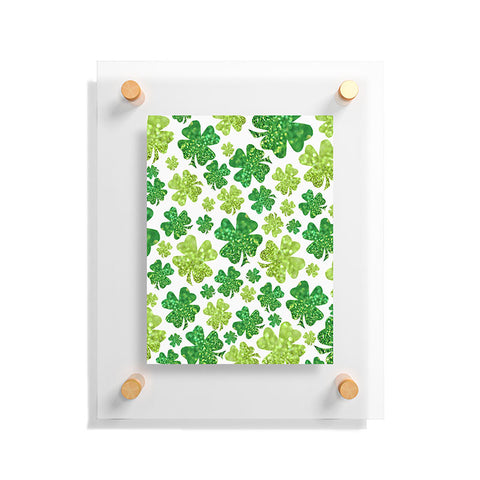 Lisa Argyropoulos Shimmering Shamrocks Floating Acrylic Print