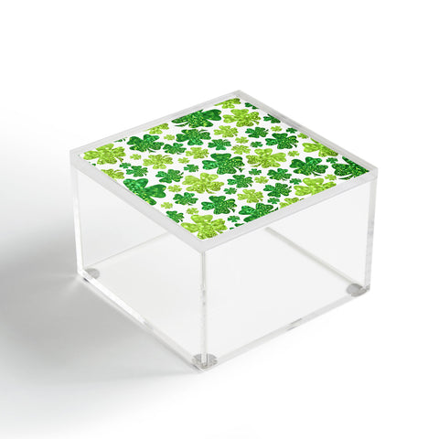 Lisa Argyropoulos Shimmering Shamrocks Acrylic Box
