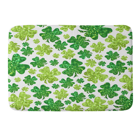 Lisa Argyropoulos Shimmering Shamrocks Memory Foam Bath Mat