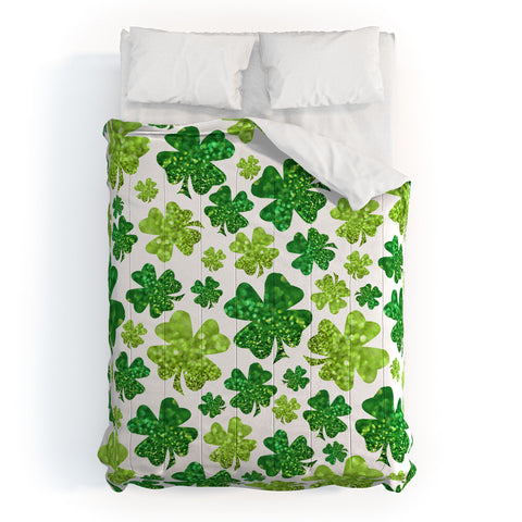 Lisa Argyropoulos Shimmering Shamrocks Comforter