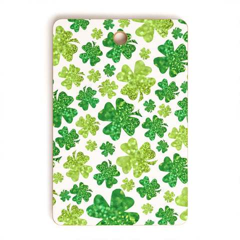 Lisa Argyropoulos Shimmering Shamrocks Cutting Board Rectangle