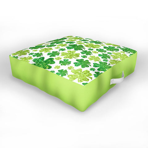 Lisa Argyropoulos Shimmering Shamrocks Outdoor Floor Cushion