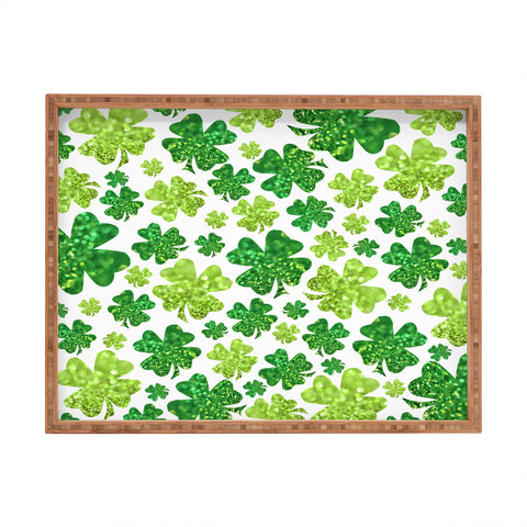 Lisa Argyropoulos Shimmering Shamrocks Rectangular Tray