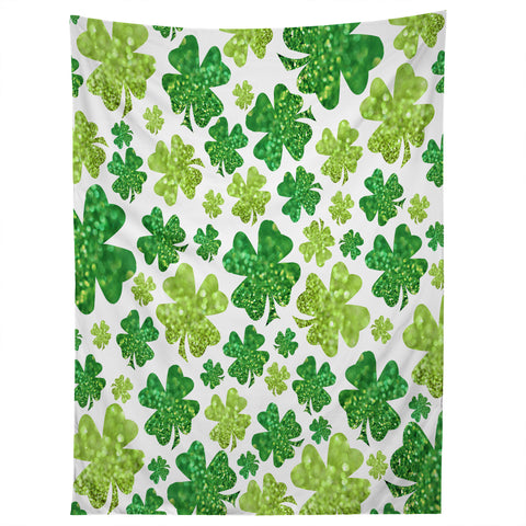 Lisa Argyropoulos Shimmering Shamrocks Tapestry