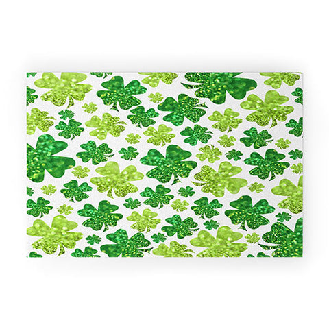 Lisa Argyropoulos Shimmering Shamrocks Welcome Mat