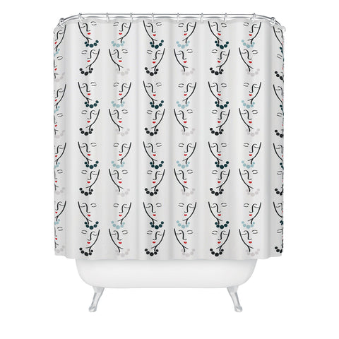 Lisa Argyropoulos Simple She Coordinate Shower Curtain