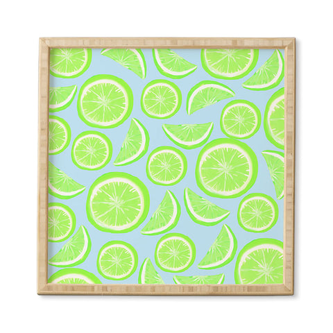 Lisa Argyropoulos Simply Lime Blue Framed Wall Art