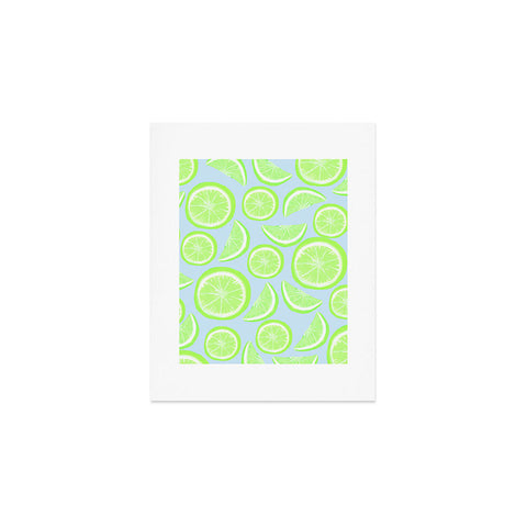 Lisa Argyropoulos Simply Lime Blue Art Print