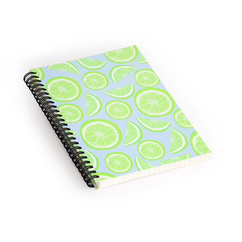 Lisa Argyropoulos Simply Lime Blue Spiral Notebook
