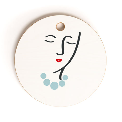 Lisa Argyropoulos Simply She Cutting Board Round