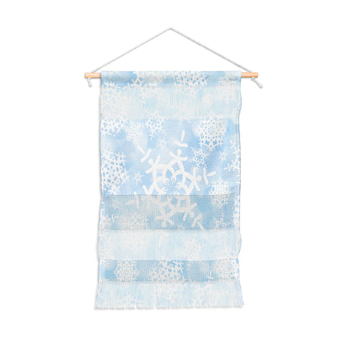 Lisa Argyropoulos Snow Flurries in Blue Wall Hanging Portrait