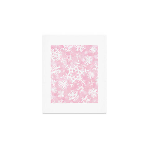 Lisa Argyropoulos Snow Flurries in Pink Art Print
