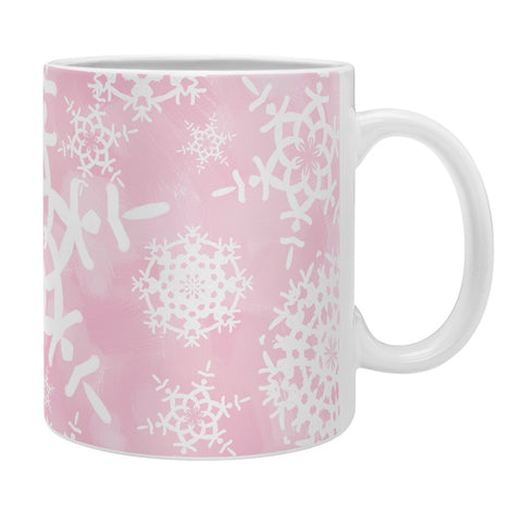 Lisa Argyropoulos Snow Flurries in Pink Coffee Mug