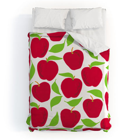 Lisa Argyropoulos So Red Delicious Duvet Cover