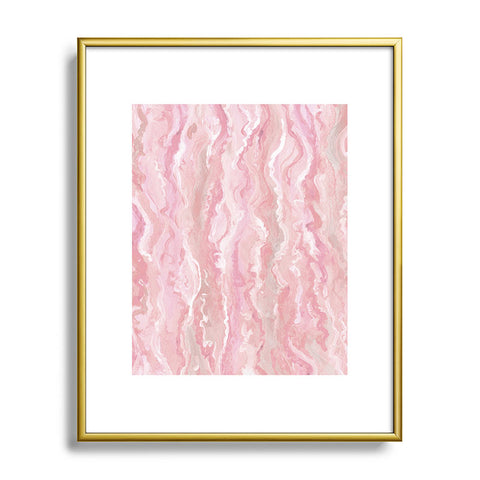 Lisa Argyropoulos Soft Blush Melt Metal Framed Art Print