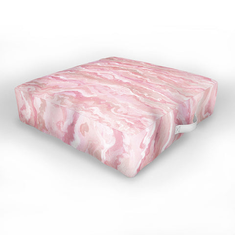 Lisa Argyropoulos Soft Blush Melt Outdoor Floor Cushion