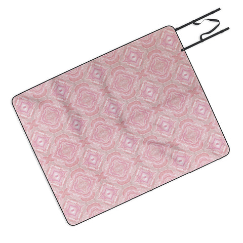 Lisa Argyropoulos Soft Blush Melt Pattern Picnic Blanket