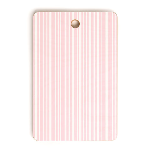 Lisa Argyropoulos Soft Blush Stripes Cutting Board Rectangle
