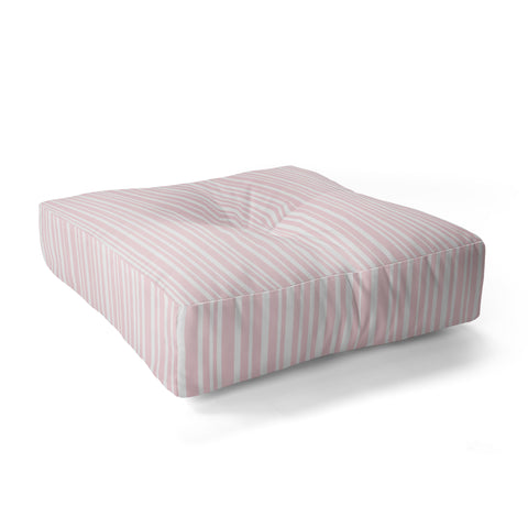 Lisa Argyropoulos Soft Blush Stripes Floor Pillow Square