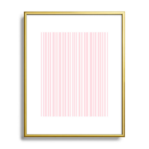 Lisa Argyropoulos Soft Blush Stripes Metal Framed Art Print