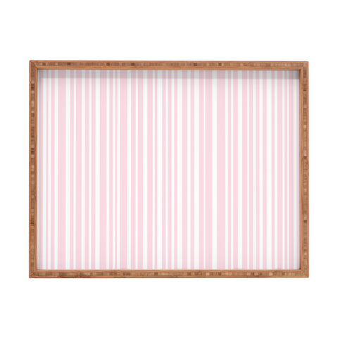 Lisa Argyropoulos Soft Blush Stripes Rectangular Tray