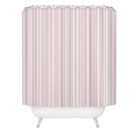 Lisa Argyropoulos Soft Blush Stripes Shower Curtain