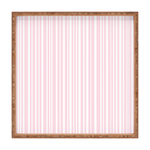 Lisa Argyropoulos Soft Blush Stripes Square Tray