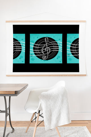 Lisa Argyropoulos Solo Aquatic Blues Art Print And Hanger