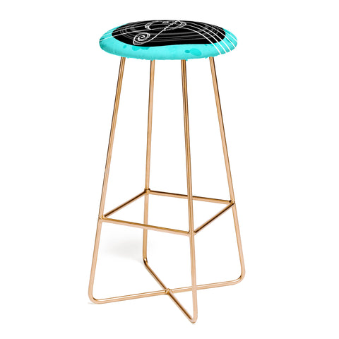 Lisa Argyropoulos Solo Aquatic Blues Bar Stool