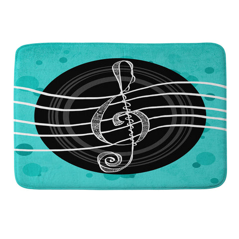 Lisa Argyropoulos Solo Aquatic Blues Memory Foam Bath Mat