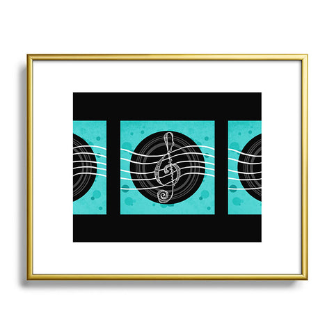 Lisa Argyropoulos Solo Aquatic Blues Metal Framed Art Print